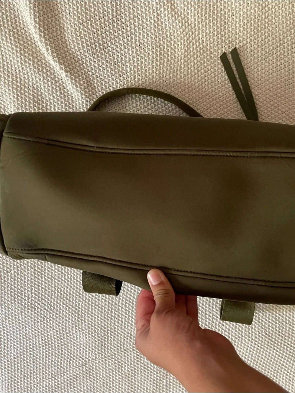 DAGNE DOVER Dark Moss tote/Diaper Bag